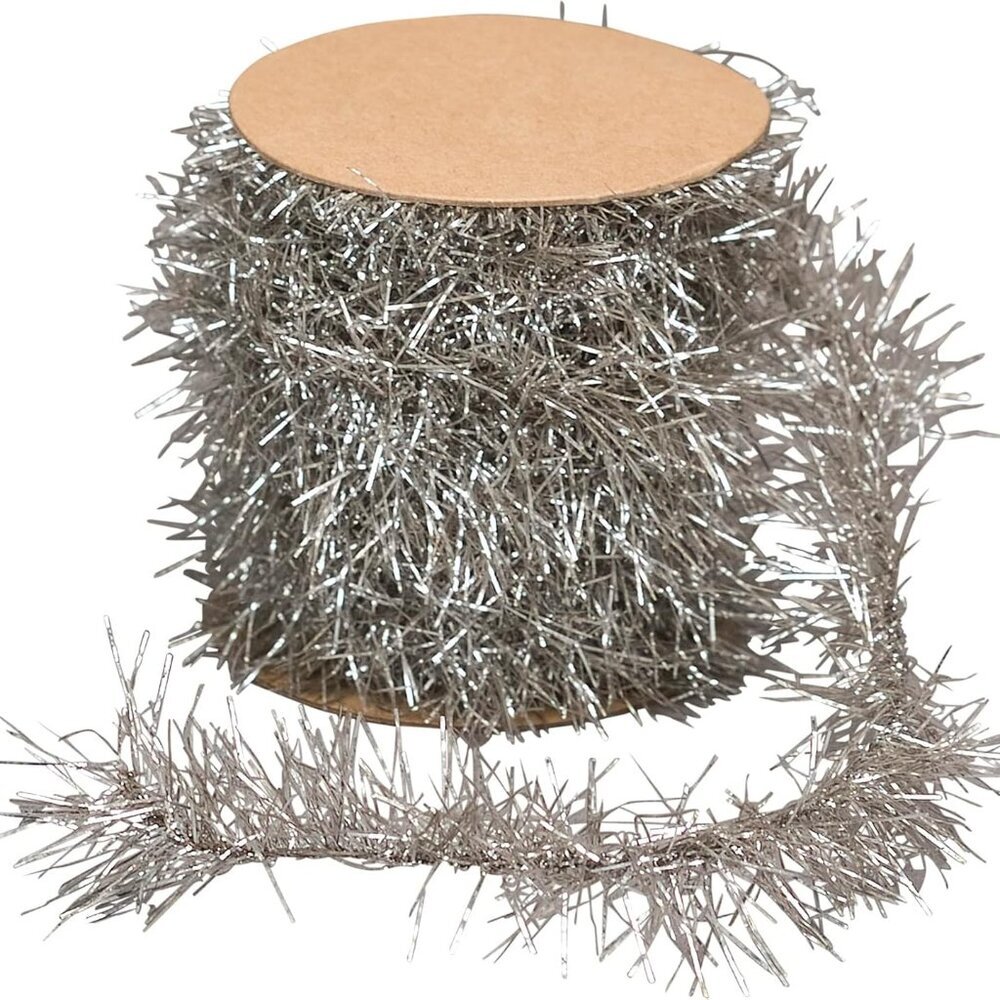 Tinsel Garland - Silver